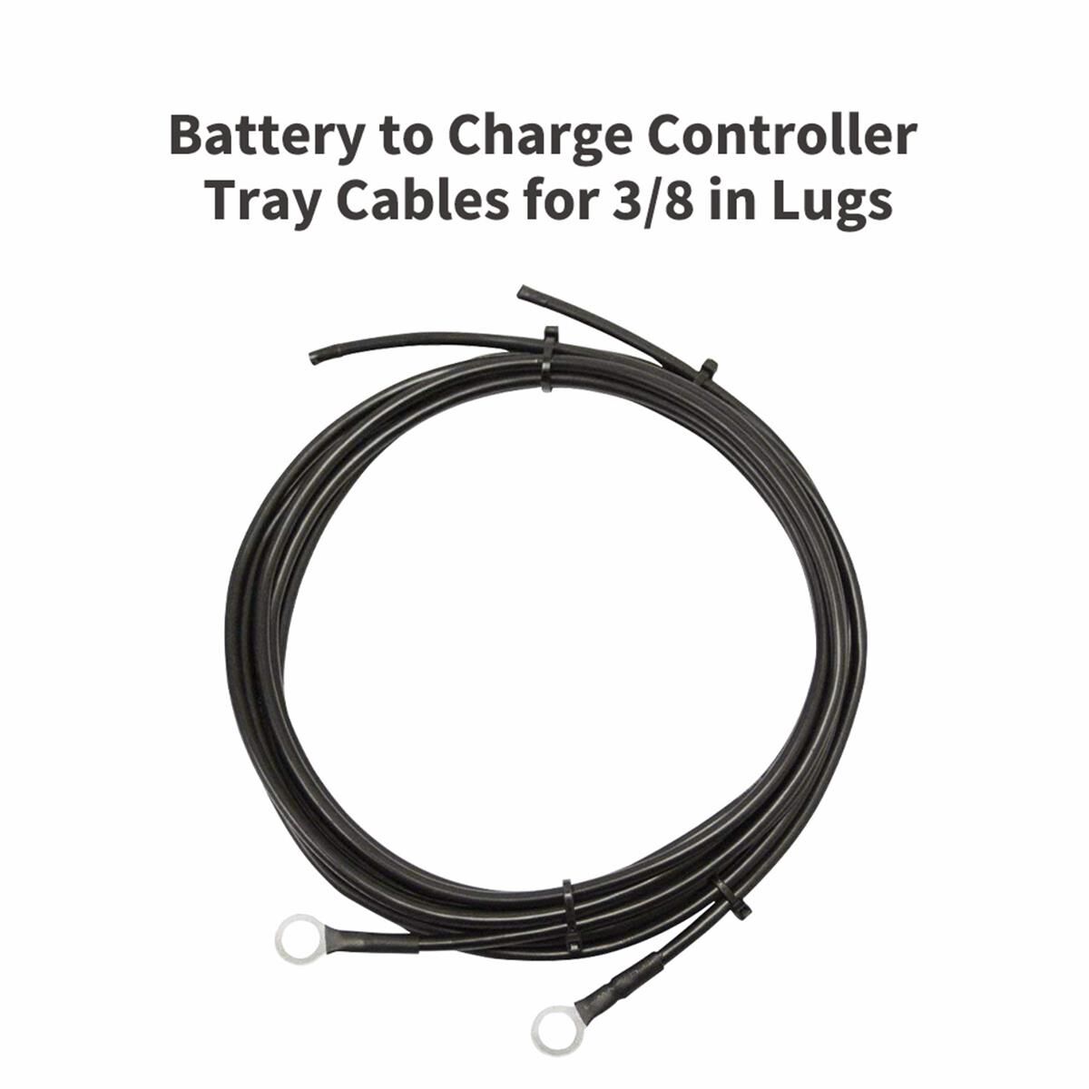 8 AWG BATTERY TO CHARGE CONTROLLER TRAY CABLES FOR 3/8 IN LUGS, , scaau_hi-res