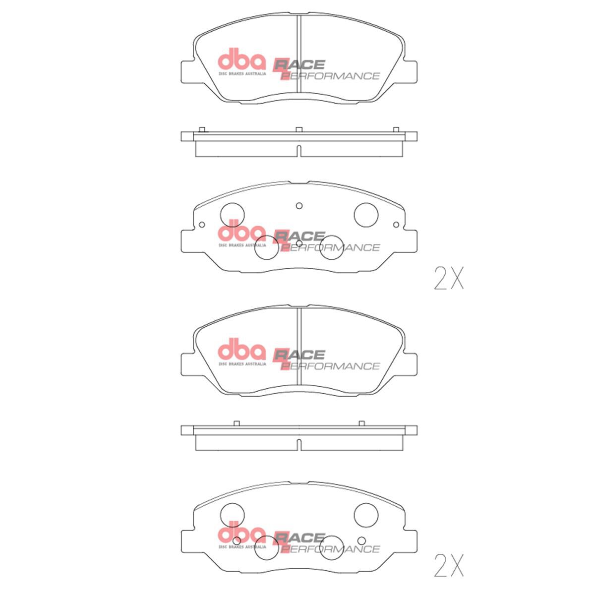 DBA RACE BRAKE PADS [ HYUNDAI I20N (ELEC WEAR SENSOR) 2022->F ], , scaau_hi-res