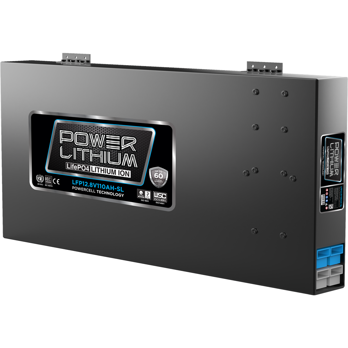 POWERCRANK DEEP CYCLE LITHIUM BATTERY 12.8V 110AH SLIMLINE, , scaau_hi-res