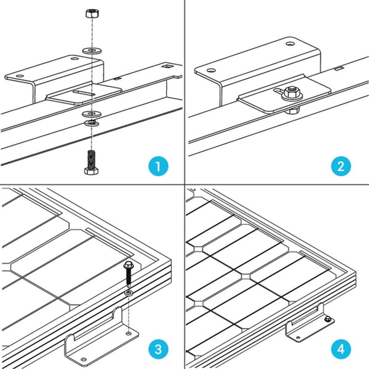 SOLAR PANEL MOUNTING Z BRACKET -- SET OF 16, , scaau_hi-res