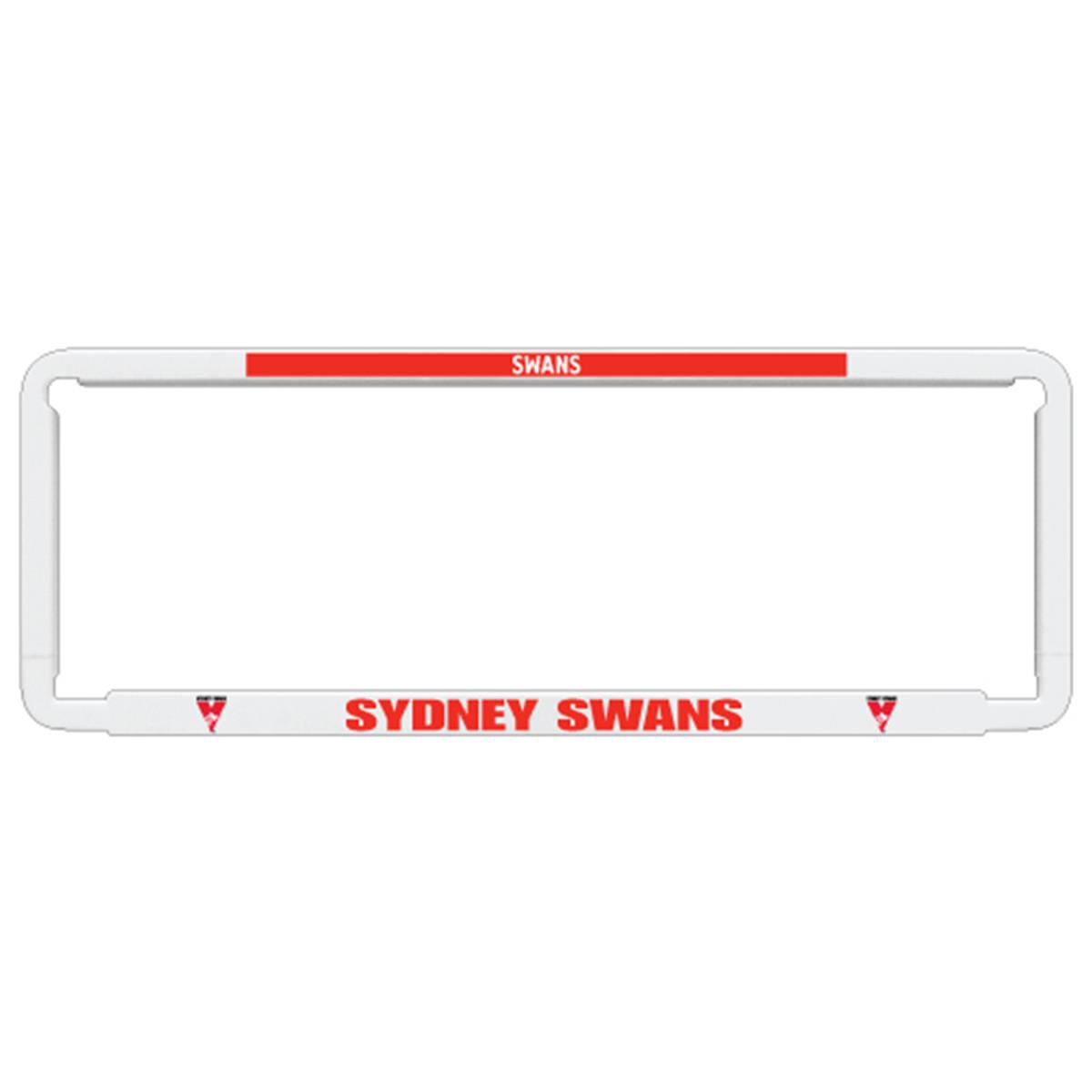 AFL NUMBER PLATE FRAME SWANS, , scaau_hi-res