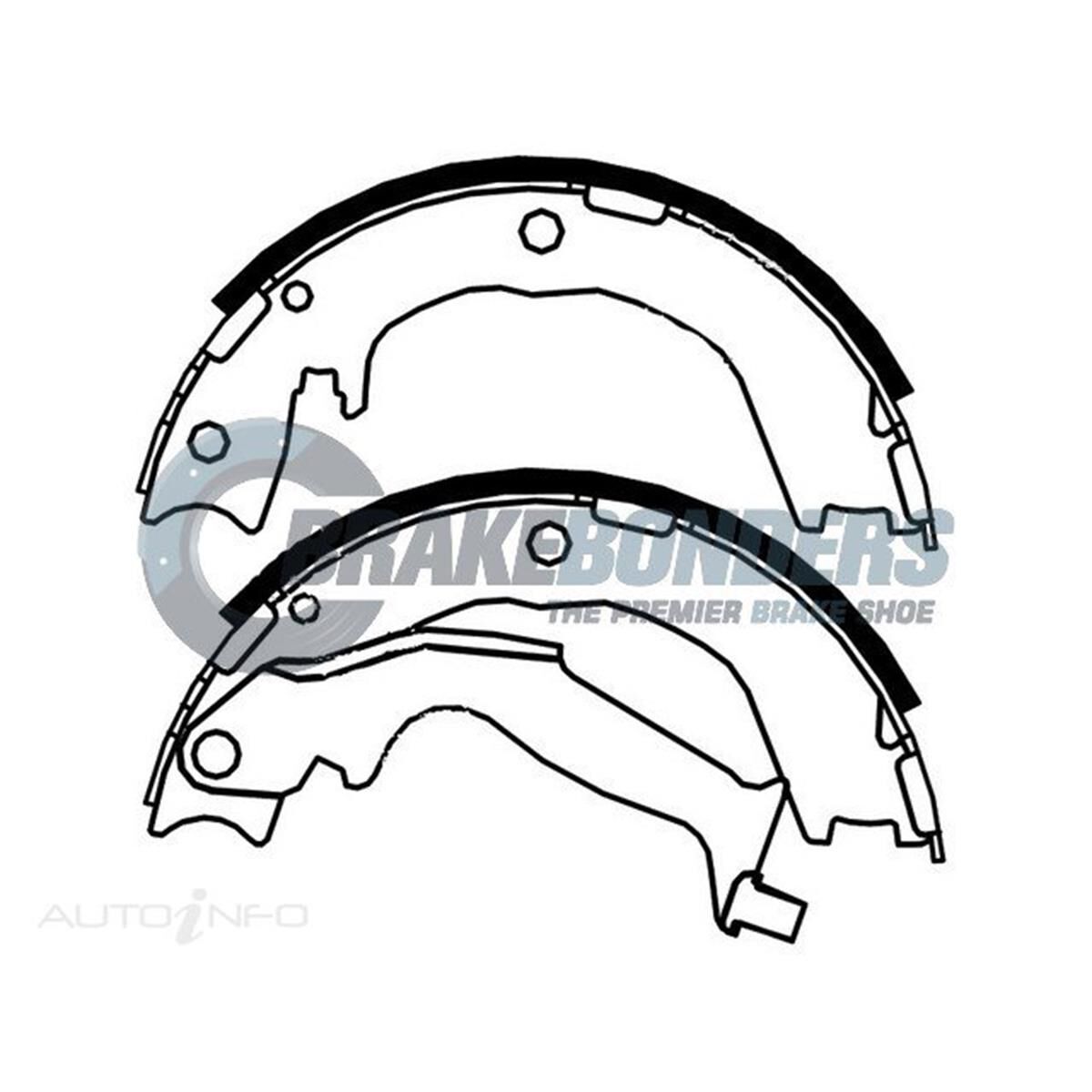 Brake Shoes - Kia Parking Brake 190mm, , scaau_hi-res