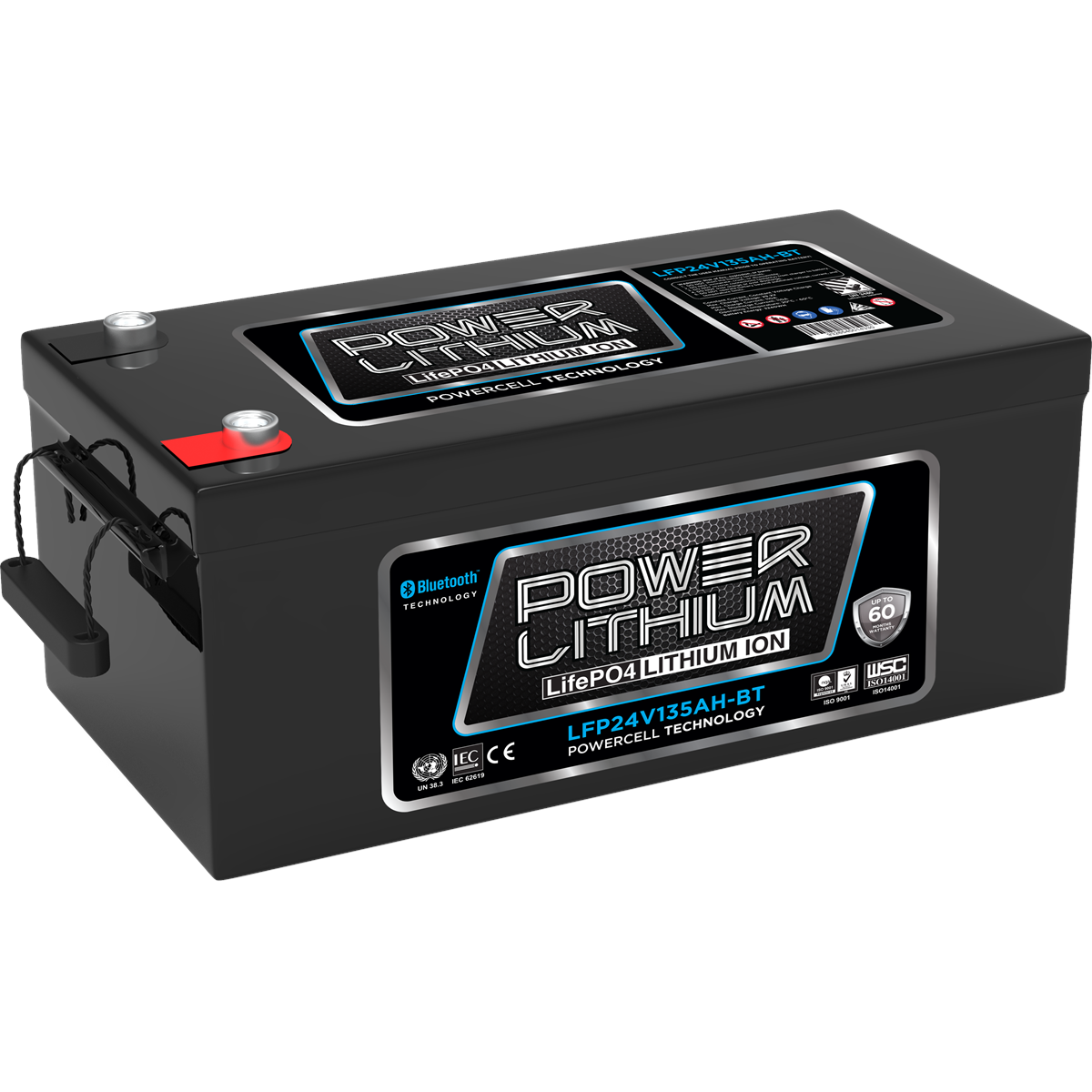 POWERCRANK DEEP CYCLE LITHIUM BATTERY 25.6V 135AH BLUETOOTH, , scaau_hi-res