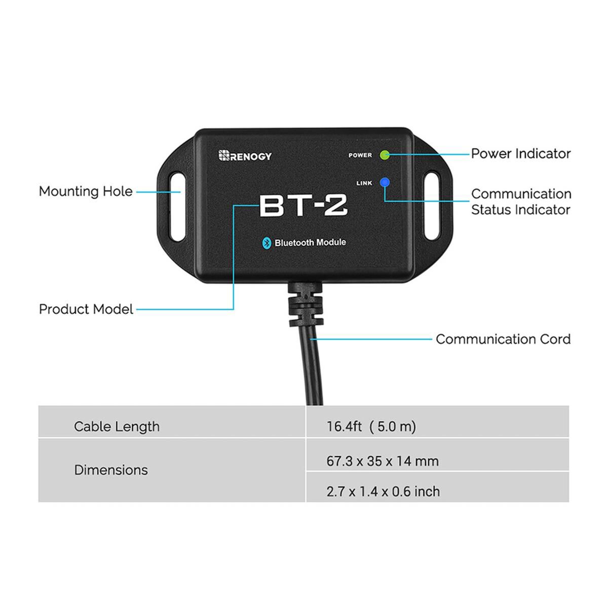 BT-2 BLUETOOTH MODULE FOR RENOGY, , scaau_hi-res