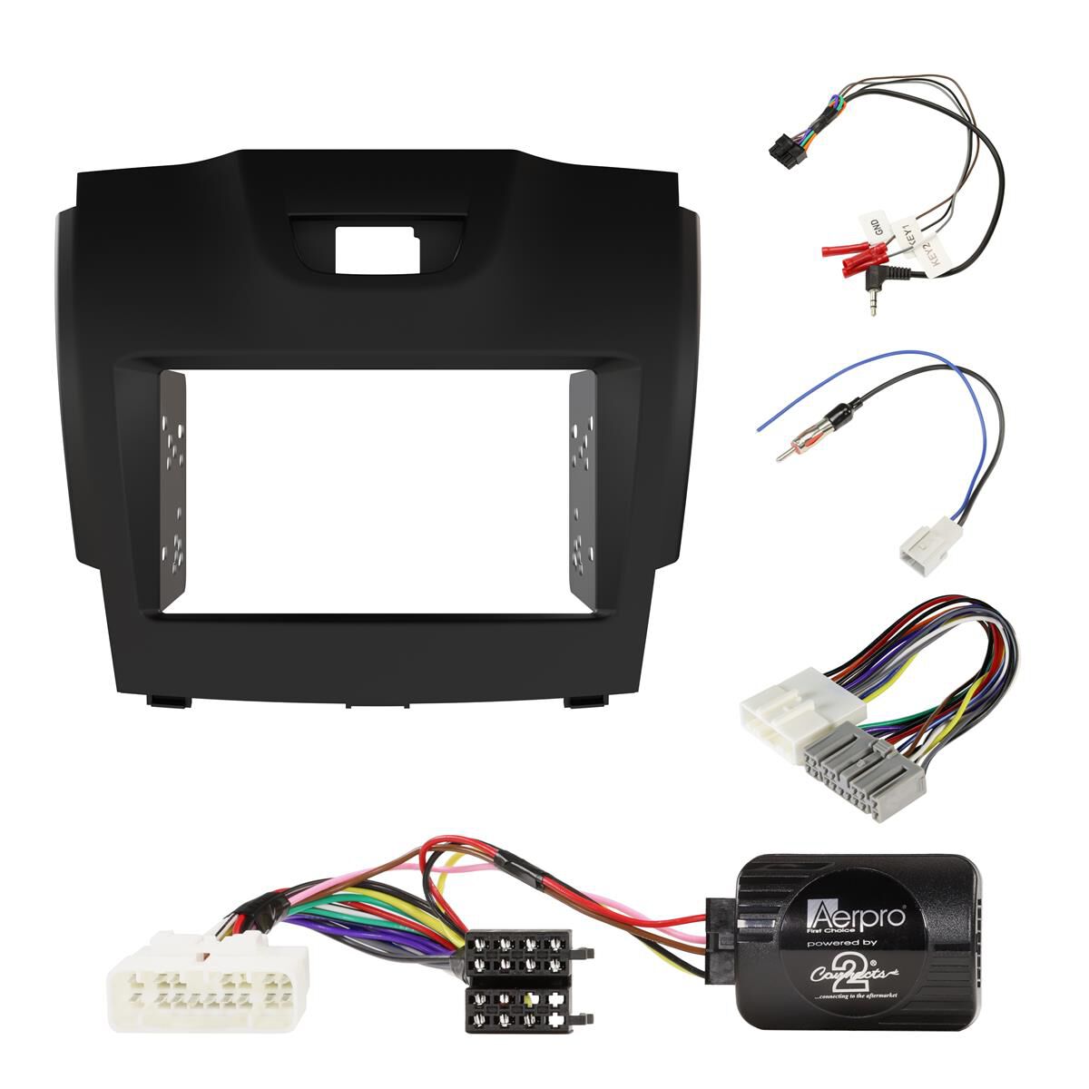 INSTALL KIT TO SUIT HOLDEN COLORADO, COLORADO 7; ISUZU D-MAX+ & MU-X (BLACK), , scaau_hi-res