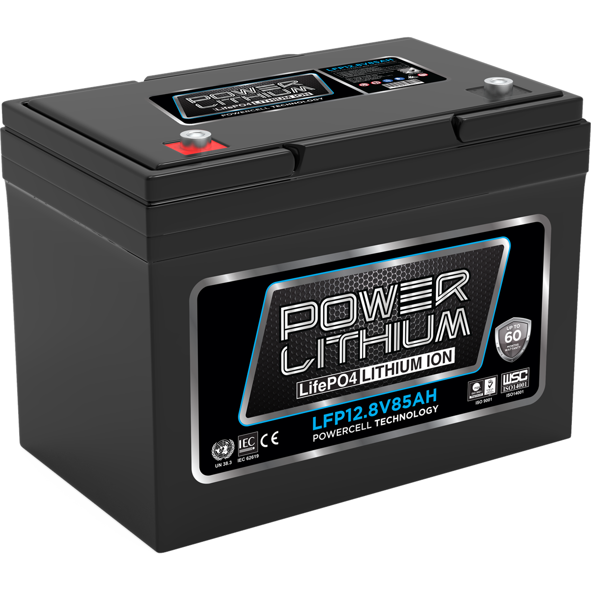 POWERCRANK DEEP CYCLE LITHIUM BATTERY 12.8V 85AH, , scaau_hi-res