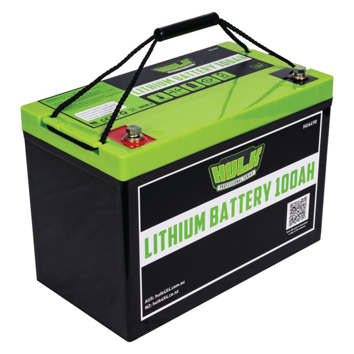 100Ah LITHIUM BATTERY LifePo4 12V 305mm x 168mm x 210mm 11.5kg, , scaau_hi-res