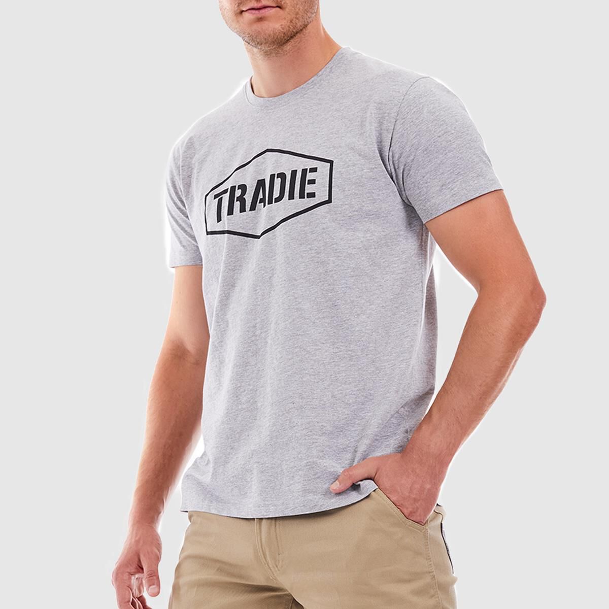 TRADIE TEE GREY M, , scaau_hi-res