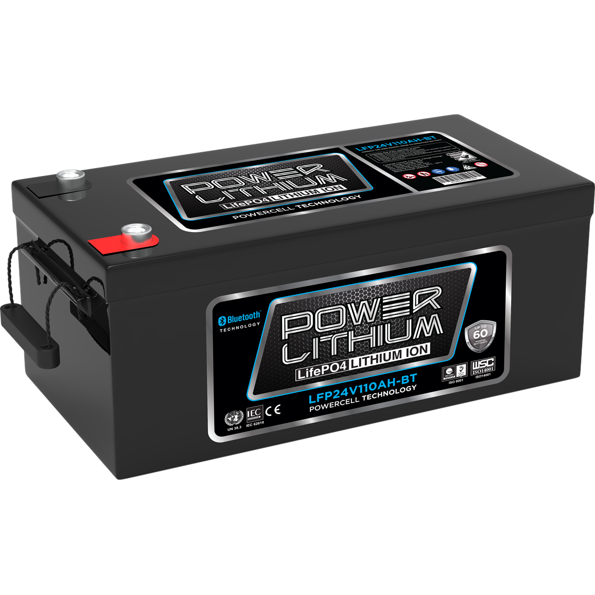 POWERCRANK DEEP CYCLE LITHIUM BATTERY 25.6V 110AH BLUETOOTH, , scaau_hi-res