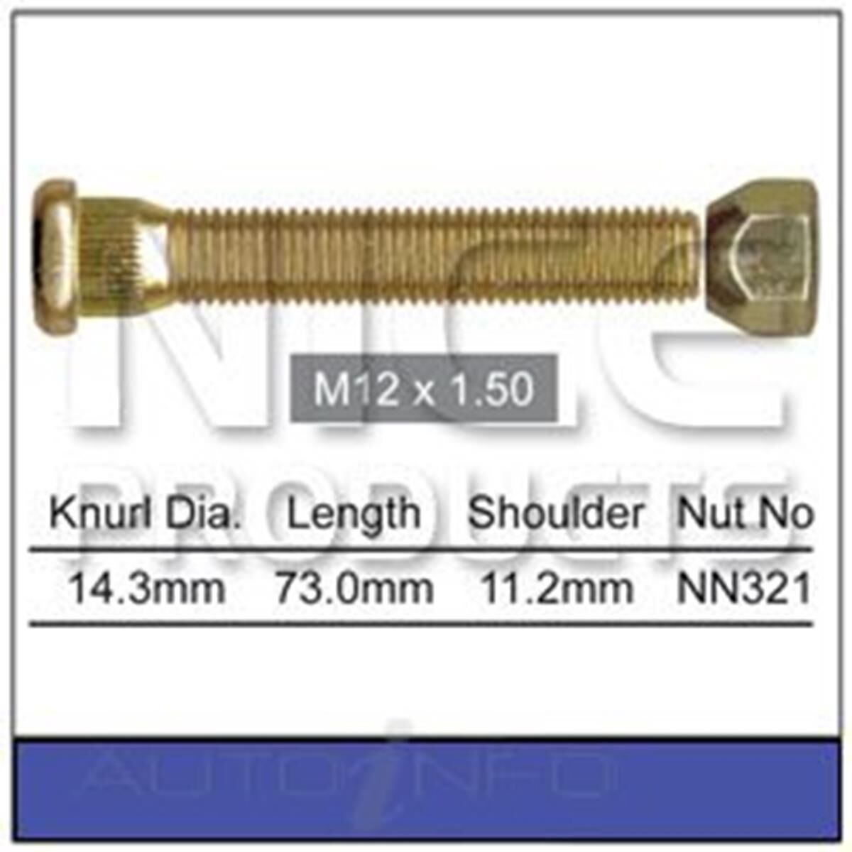 Long Stud & Nut, , scaau_hi-res