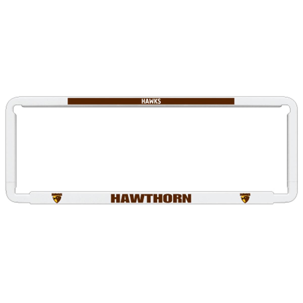 AFL NUMBER PLATE FRAME HAWTHRN, , scaau_hi-res