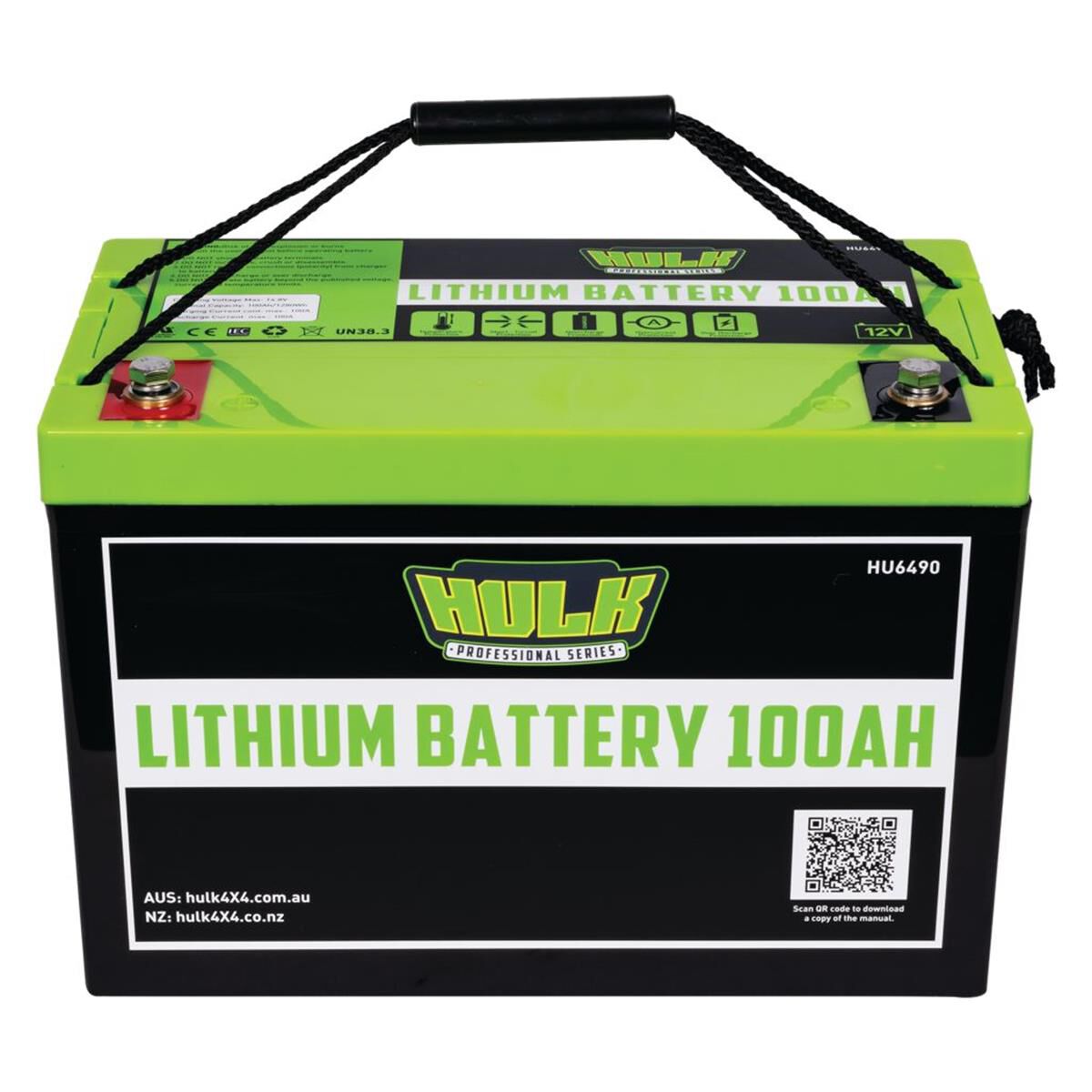 100Ah LITHIUM BATTERY LifePo4 12V 305mm x 168mm x 210mm 11.5kg, , scaau_hi-res