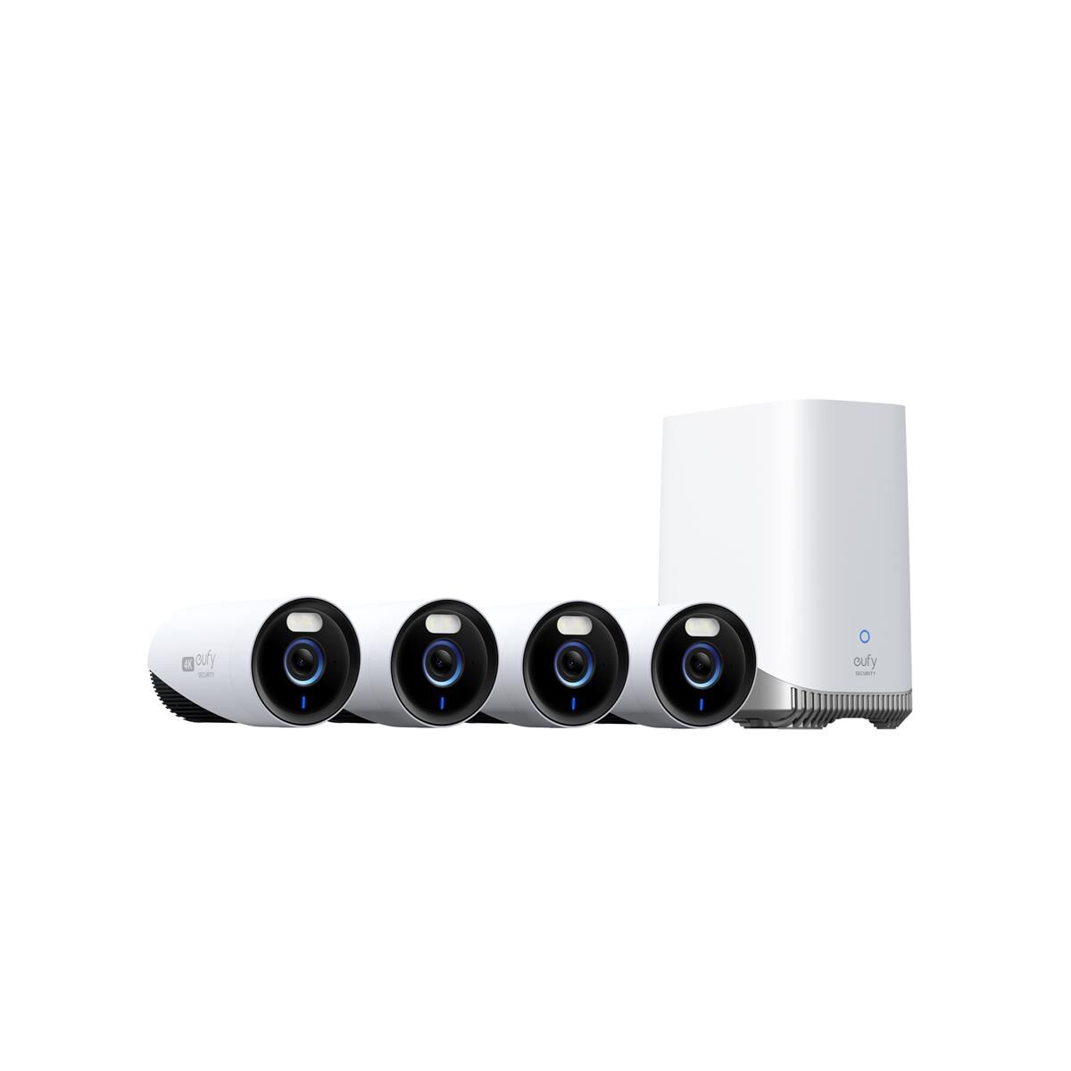 EUFY SECURITY E330 24/7 CAMERA 4 PACK WITH HOMEBASE 3, , scaau_hi-res