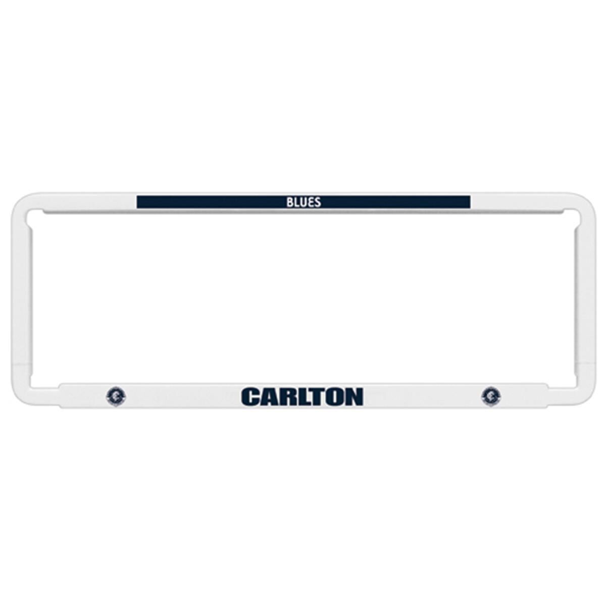 AFL NUMBER PLATE FRAME CARLTON, , scaau_hi-res