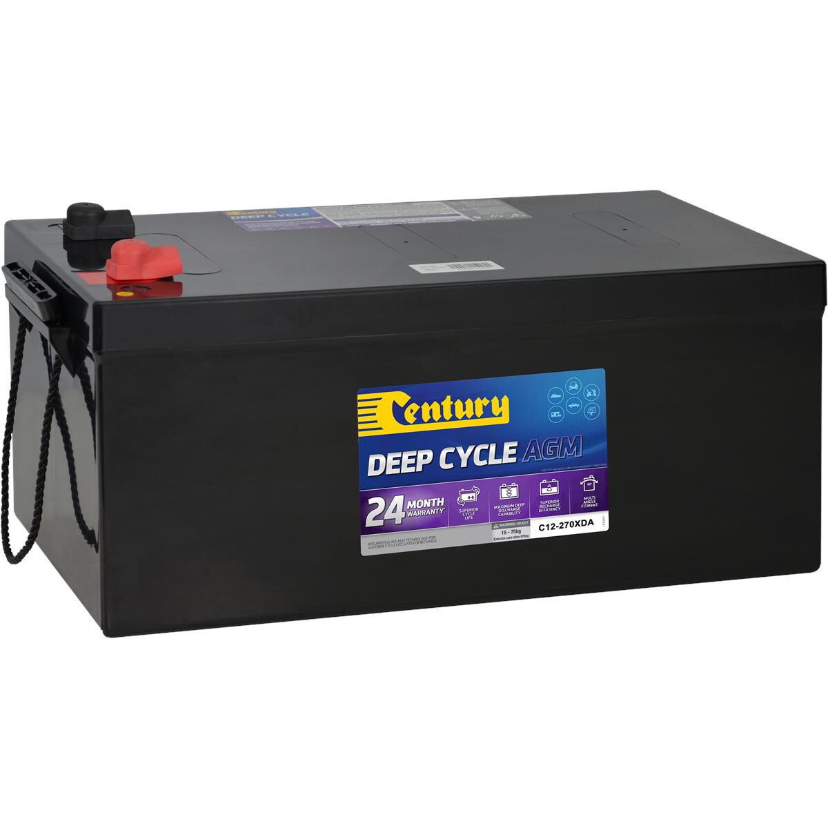 CENTURY AGM BATTERY - C12-270XDA, , scaau_hi-res