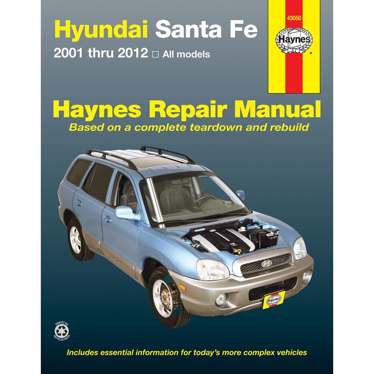 HYUNDAI SANTE FE HAYNES REPAIR MANUAL COVERING ALL MODELS FROM 2001 THROUGH 2012, , scaau_hi-res