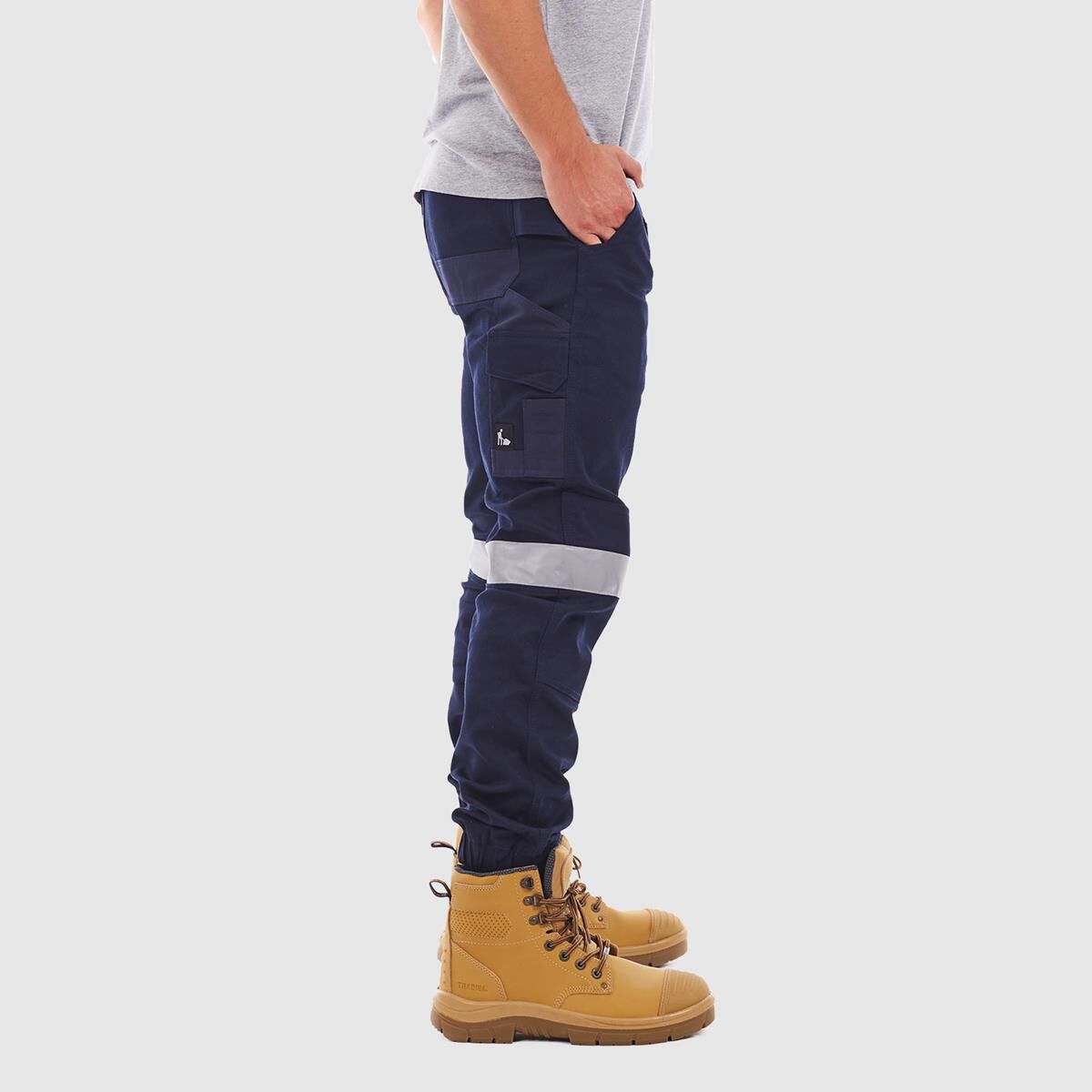 TRADIE SKINNY CUFF REFLECTIVE PANT NAVY 102, , scaau_hi-res