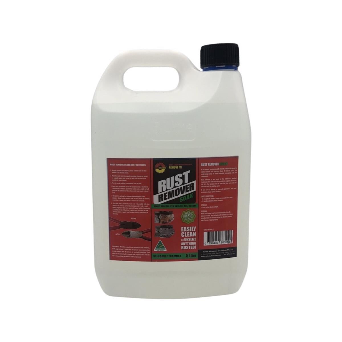 5L RUST REMOVER SOAK - READY MIX RUST REMOVER LIQUID, , scaau_hi-res