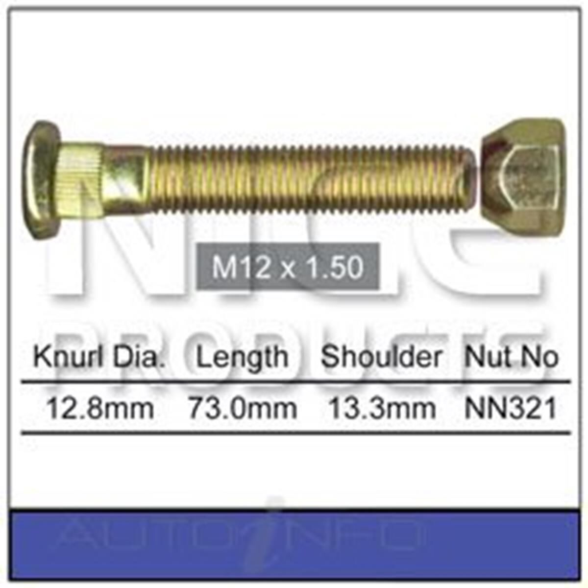 Long Stud & Nut, , scaau_hi-res