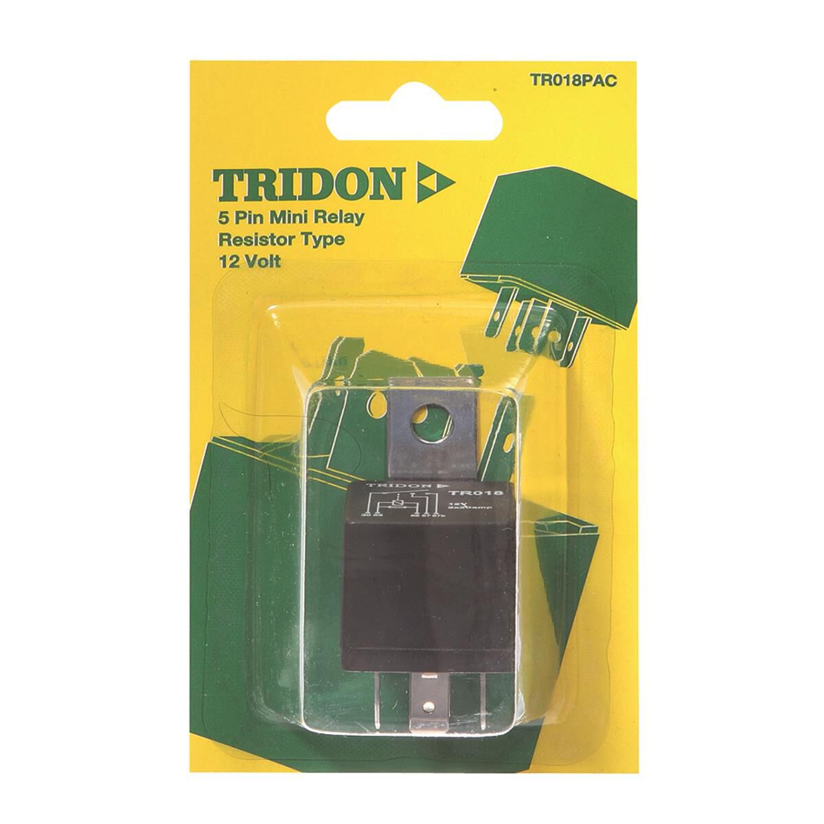 Tridon Relay - Mini,12V 40 AMP 5 Pin - TR018PAC, , scaau_hi-res
