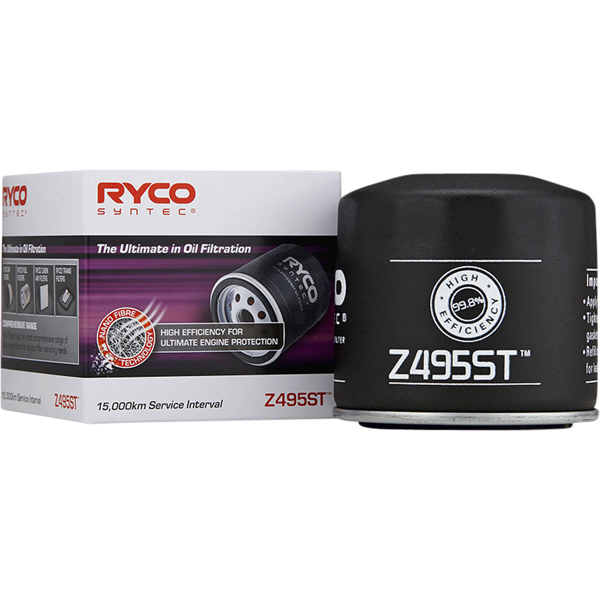 Ryco SynTec Oil Filter - Z495ST (Interchangeable With Z495), , scaau_hi-res