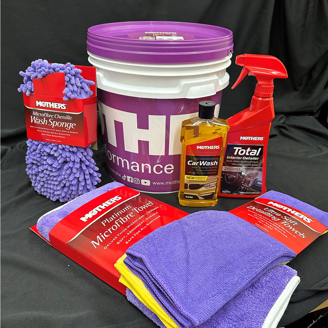 Mothers Love Your Mother Car Detailing Bucket, , scaau_hi-res