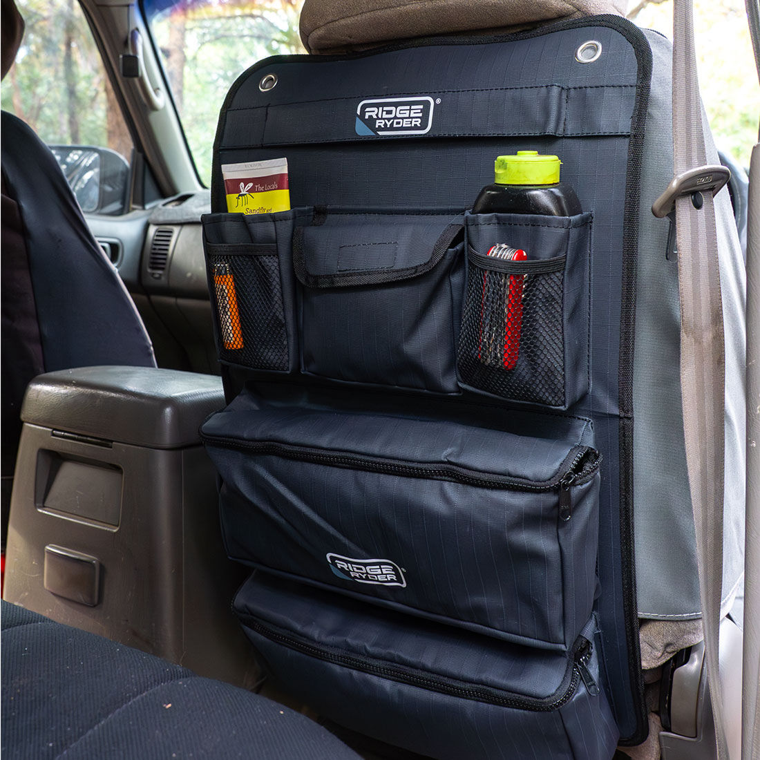 Ridge Ryder Backseat/Camping Organiser Charcoal, , scaau_hi-res