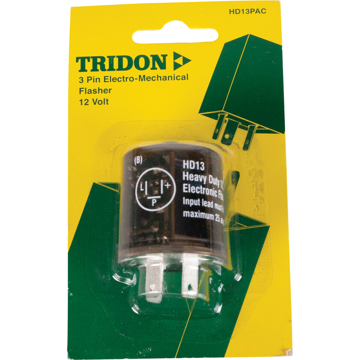 Tridon Flasher - 12V 3 Pin, Non-Load Sensitive - HD13PAC, , scaau_hi-res