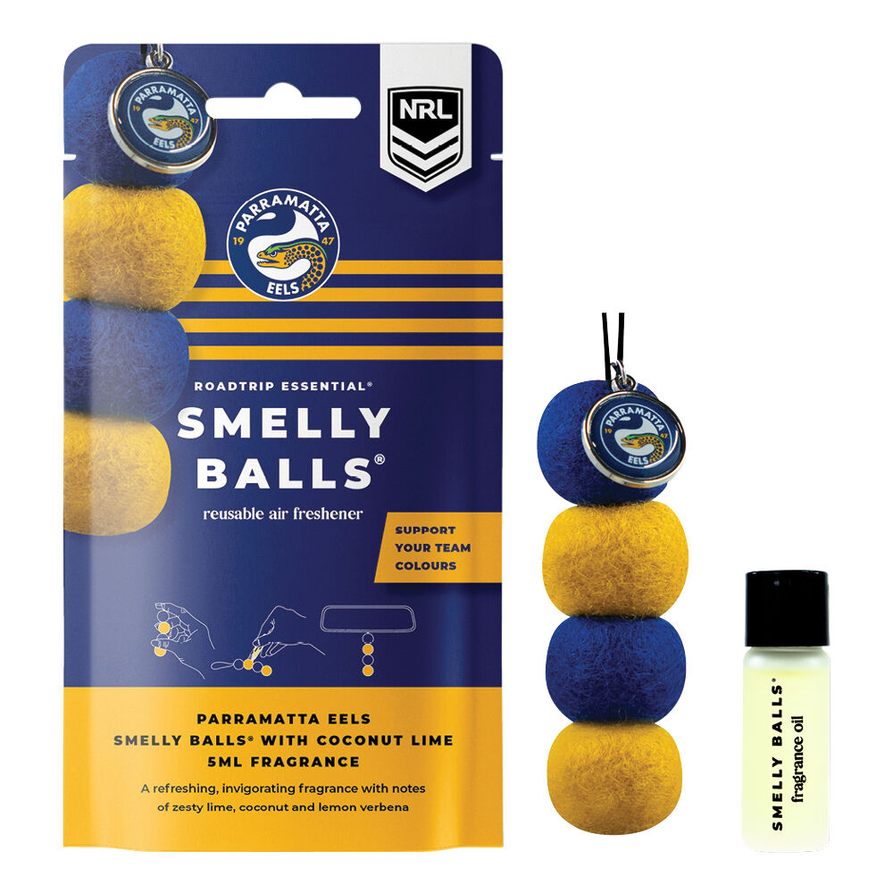 Smelly Balls Air Freshener Set Sydney Paramatta Eels Coconut Lime 5ml, , scaau_hi-res
