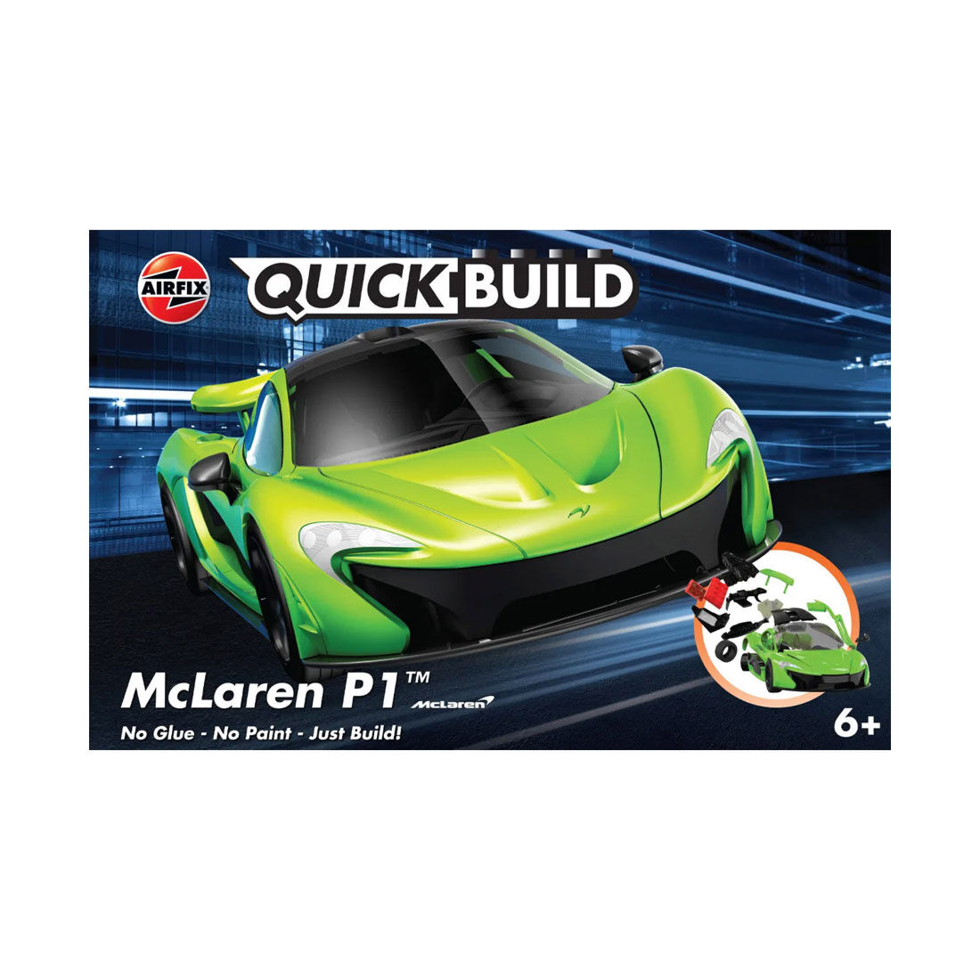 AIRFIX Quick Build McLaren P1 Green, , scaau_hi-res