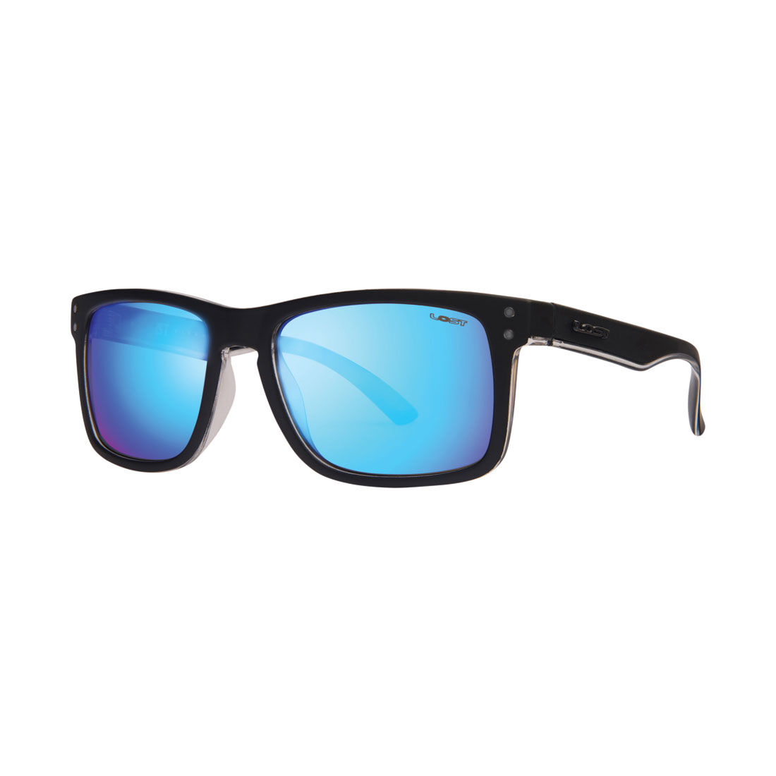 LOST Sunglasses Kicker Mirror Matt Black Blue, , scaau_hi-res