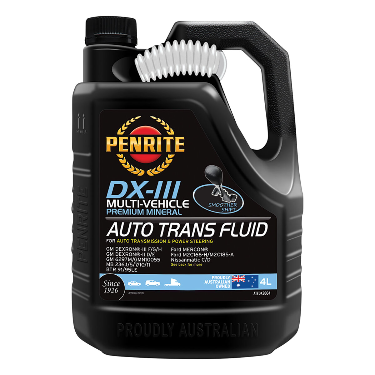 Penrite Automatic Transmission Fluid - DX-III, 4 Litre, , scaau_hi-res