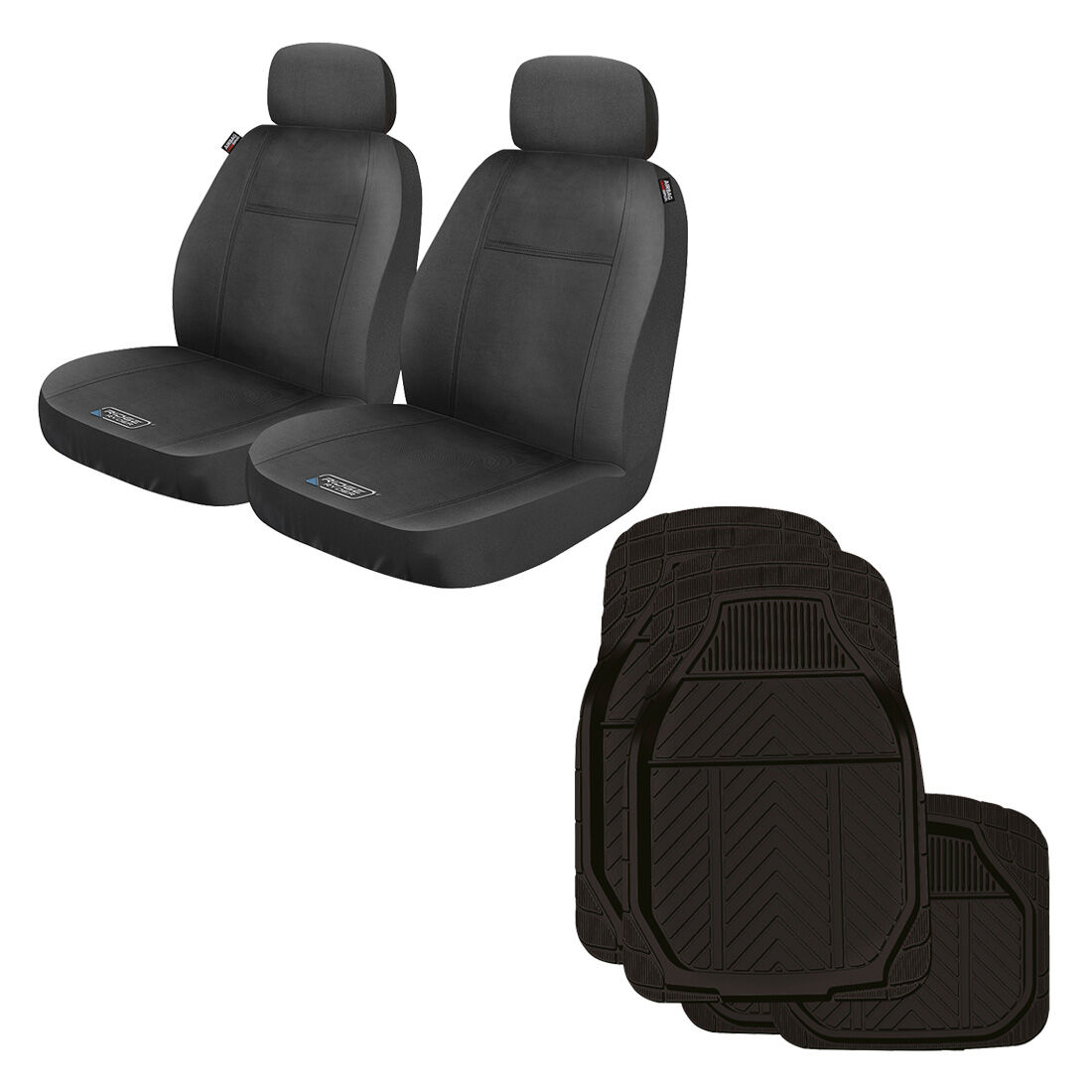 Ridge Ryder Puncture Resistant Seat Cover and Rubber Floor Mat Set, , scaau_hi-res