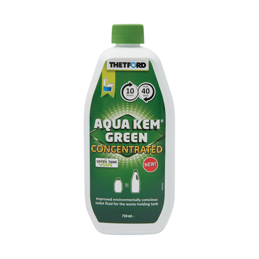 Thetford Aqua Kem Green Concentrate Toilet Additive 750ml, , scaau_hi-res