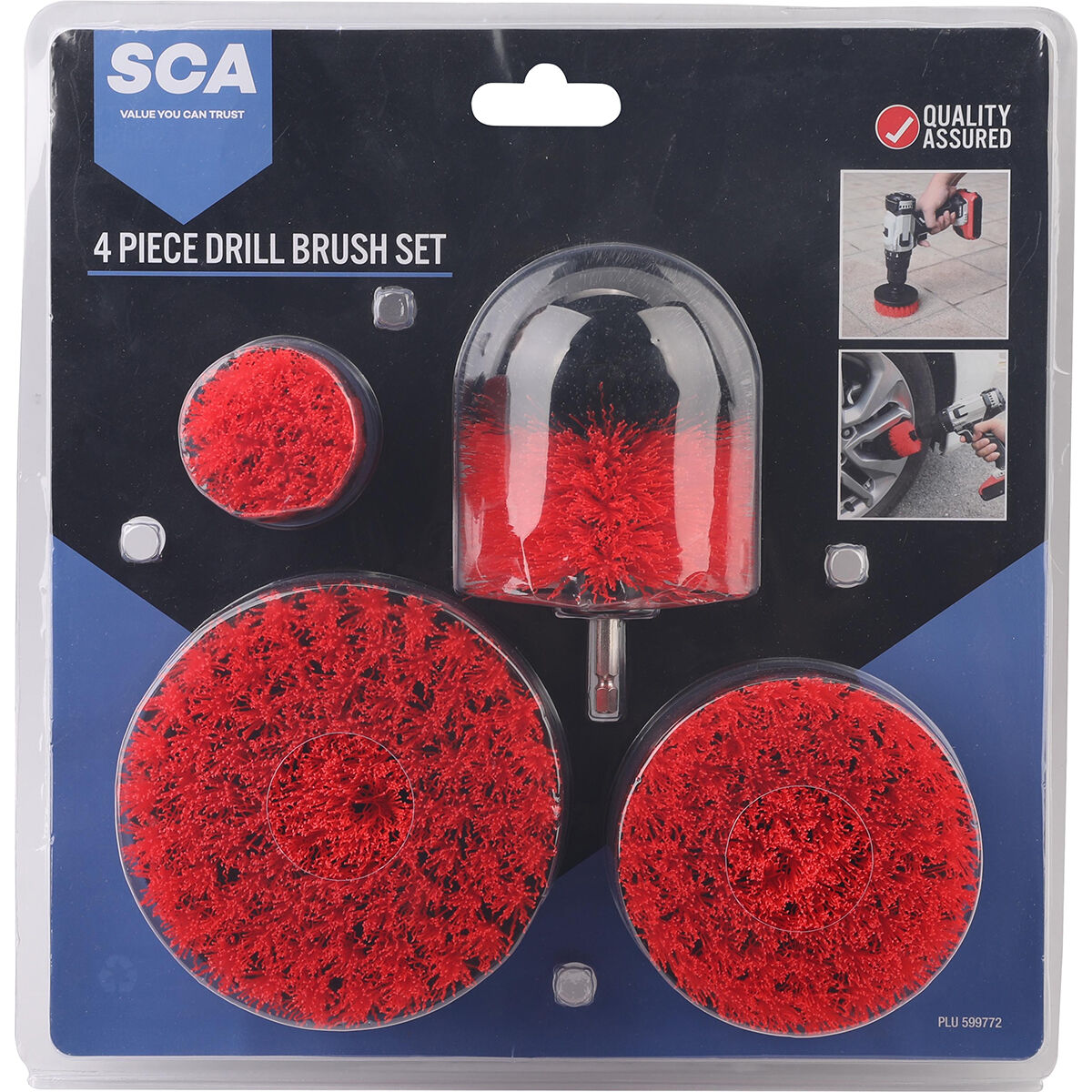 SCA 4 Piece Drill Brush Set, , scaau_hi-res