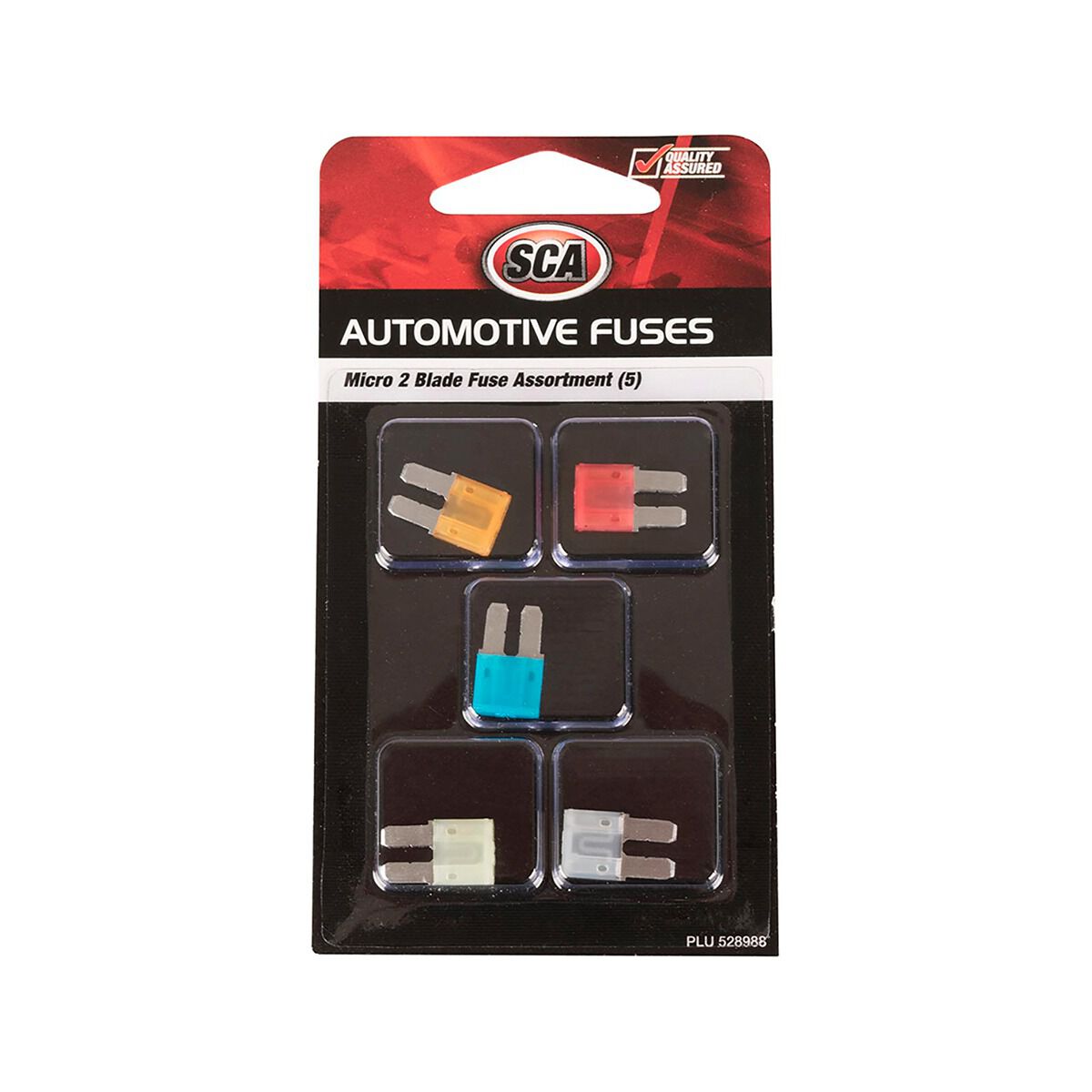 SCA Automotive Fuses - Micro 2 Blade, Assorted, 5 Pack, , scaau_hi-res
