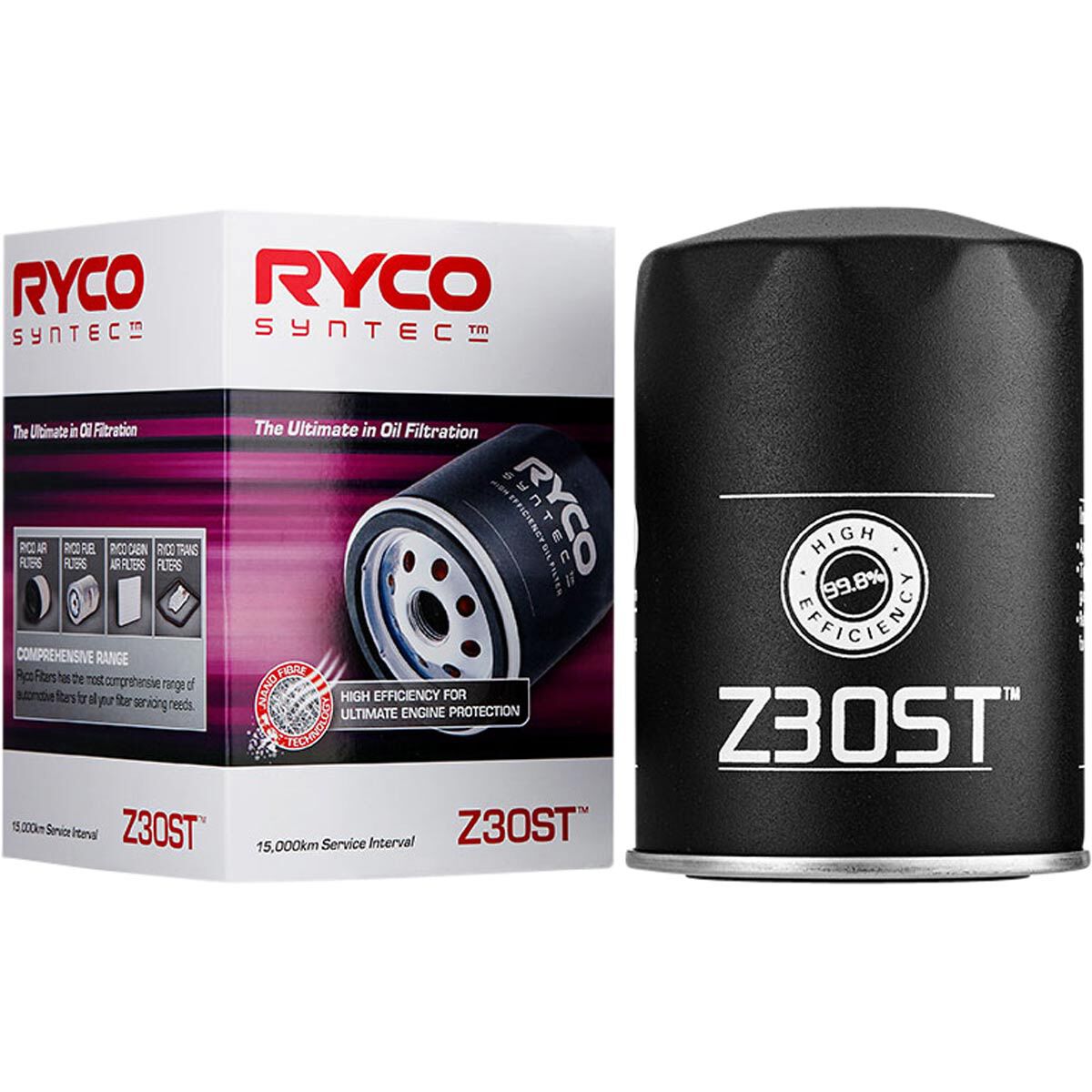 Ryco SynTec Oil Filter - Z30ST (Interchangeable with Z30), , scaau_hi-res