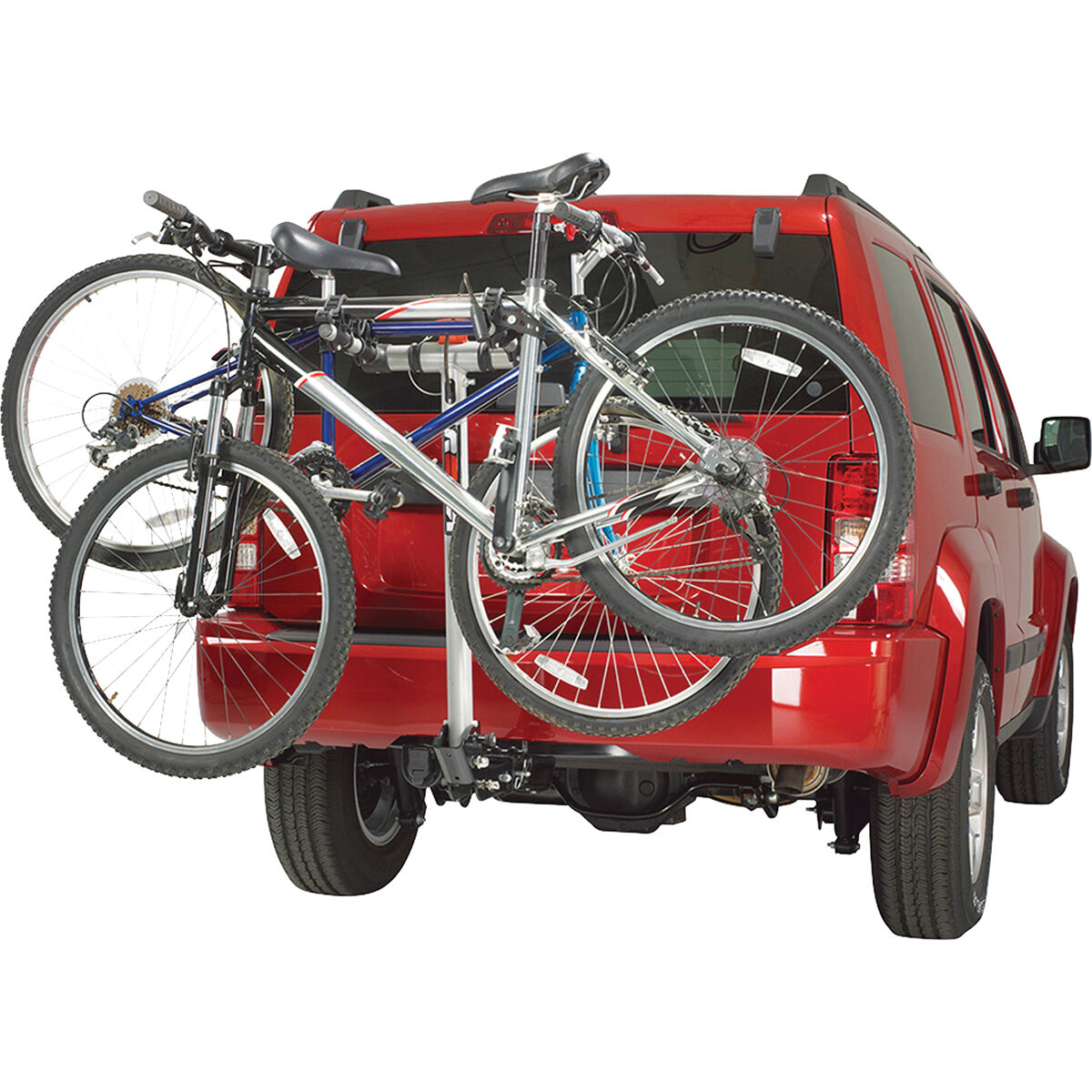 transporting mountain bike in truck