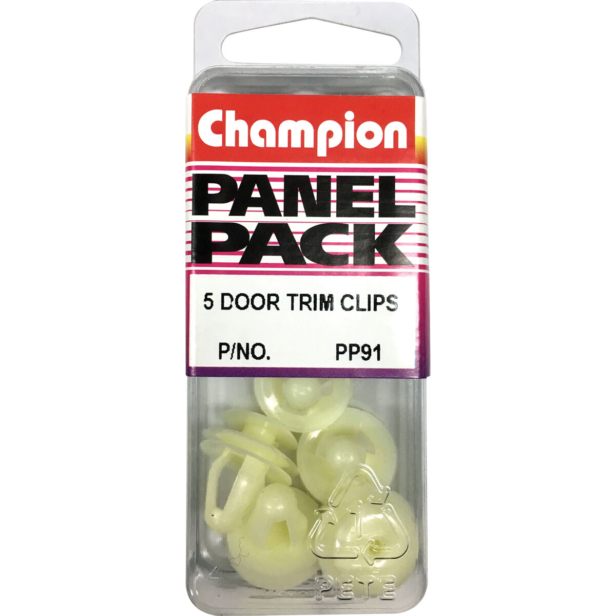Champion Panel Pack Door Trim Clips PP91, , scaau_hi-res