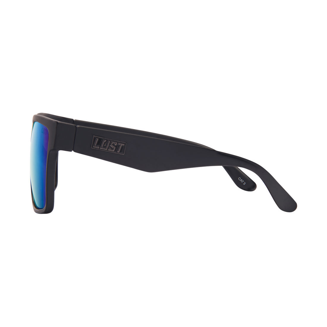 LOST Sunglasses Excess Mirror Polarised Matt Black Green, , scaau_hi-res