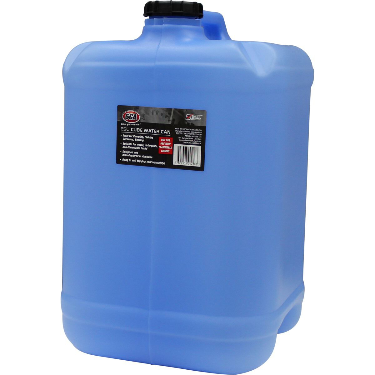 SCA Water Carry Can Cube 25 Litre Blue, , scaau_hi-res