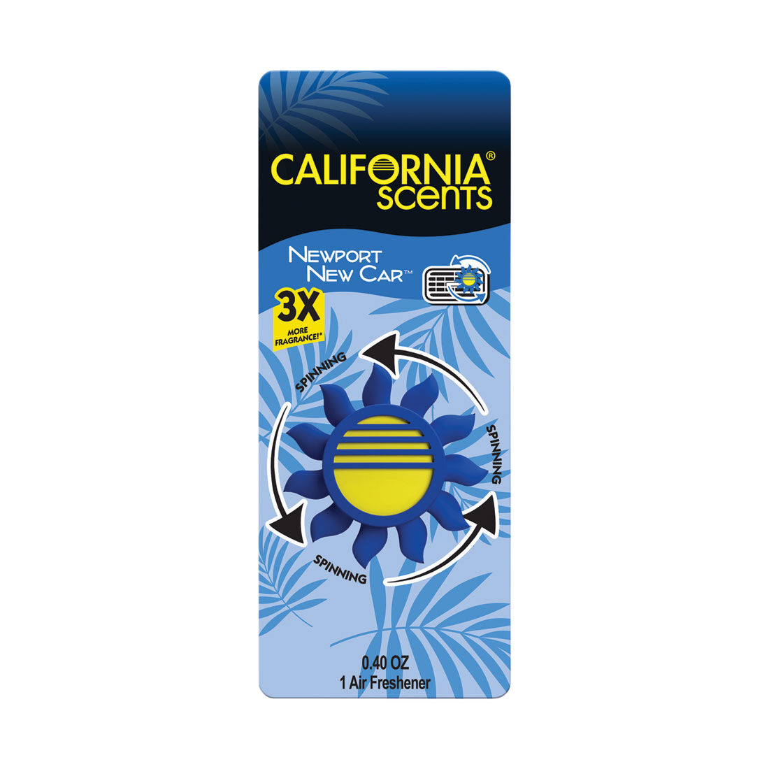 California Scents Novelty Sun Spinner Car Air Freshener Vent Clip, New Scent, , scaau_hi-res
