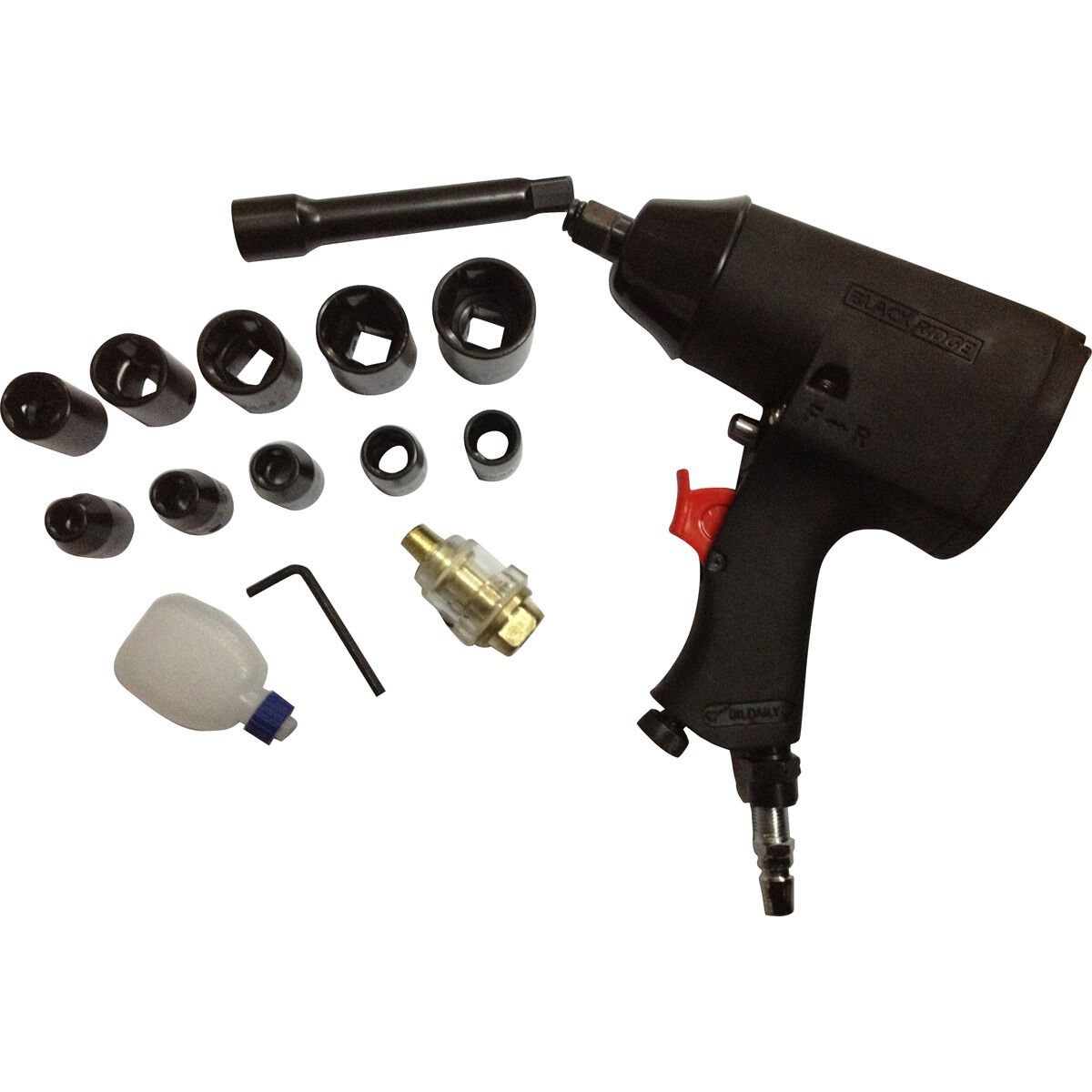 Blackridge Air Impact Wrench Kit 16 Piece, , scaau_hi-res