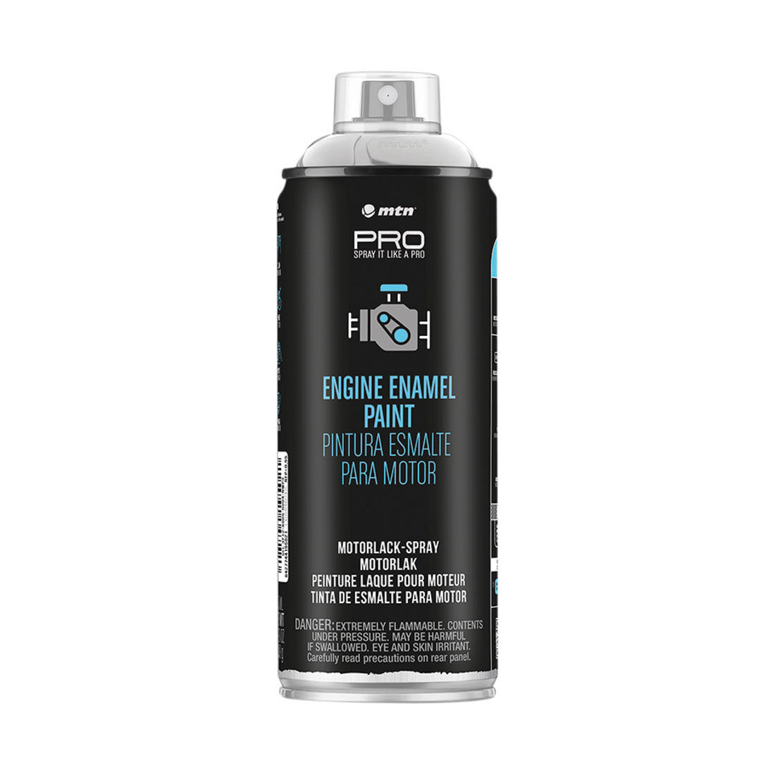 MTN PRO Engine Enamel Aluminium 400ml Spray Paint, , scaau_hi-res