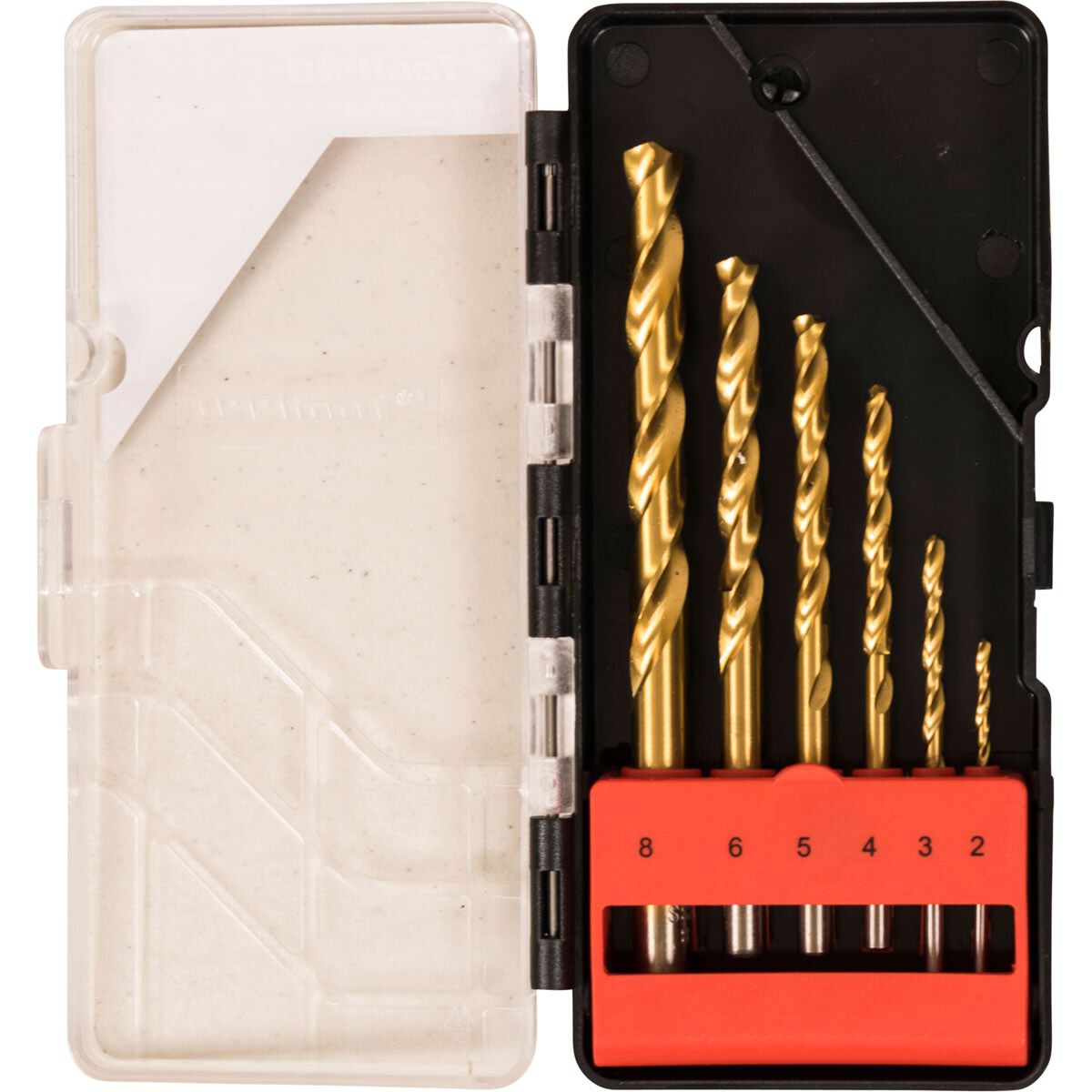 ToolPRO Tin Coated Drill Bit Set 6 Piece, , scaau_hi-res