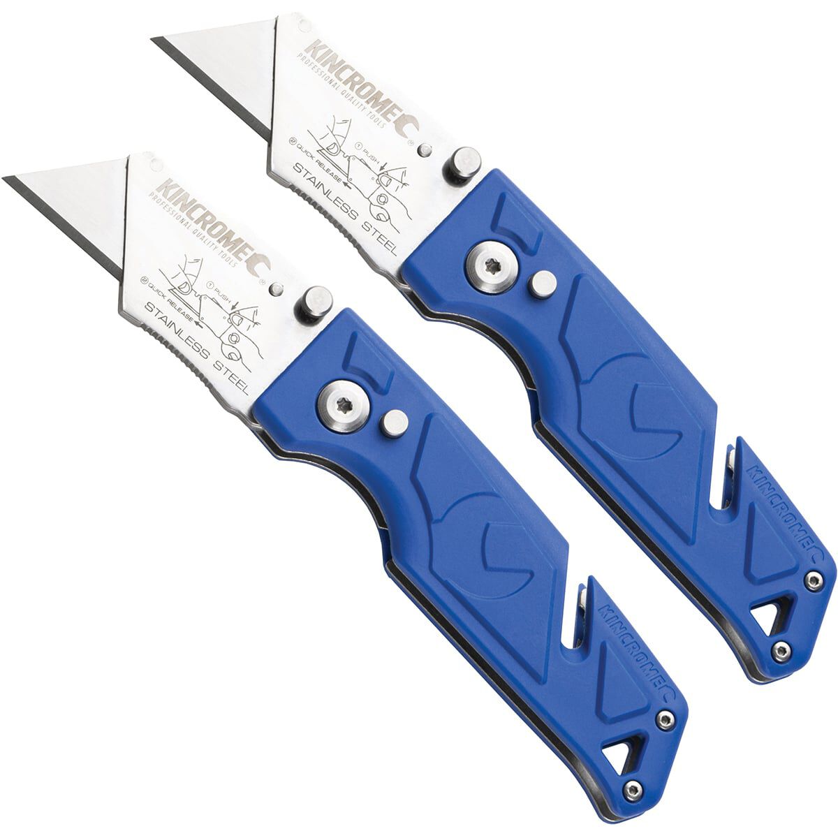 Kincrome Folding Utility Knife Set 2 Piece, , scaau_hi-res