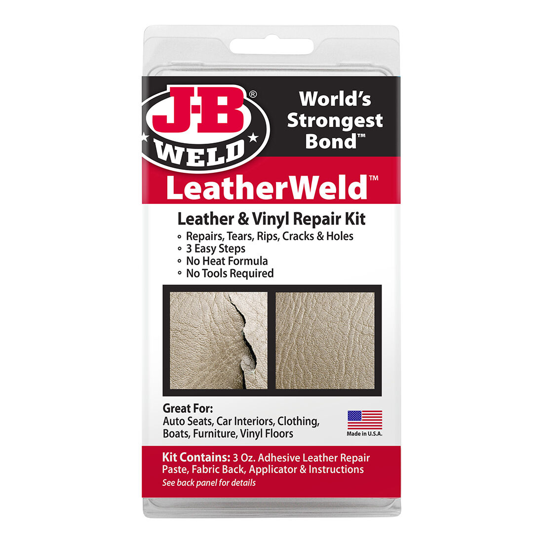 JB Weld LeatherWeld Leather & Vinyl Repair Kit 2130, , scaau_hi-res