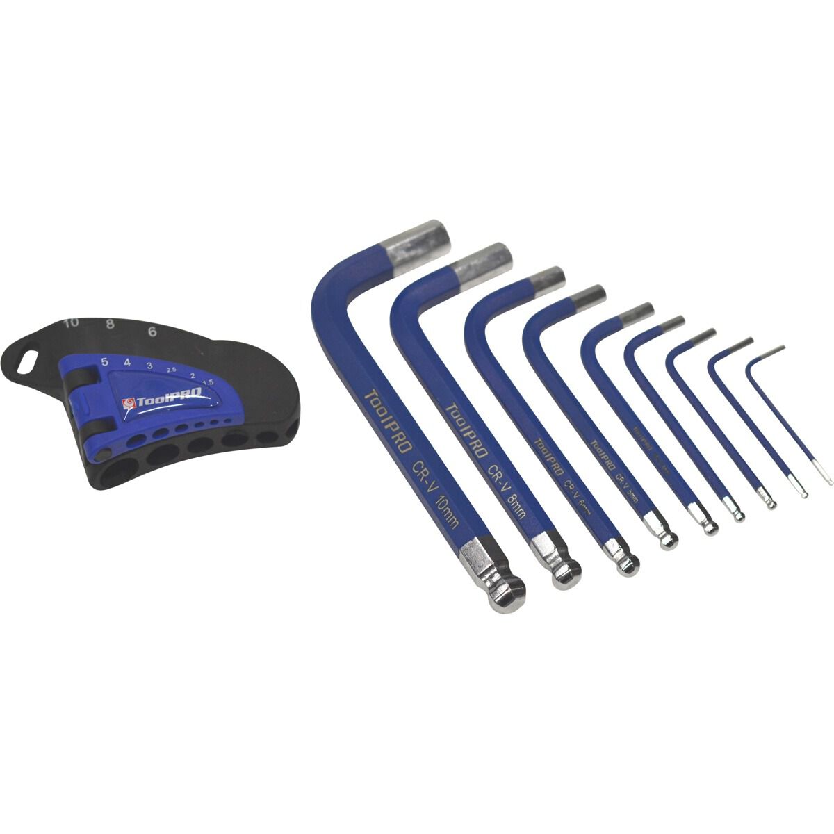 ToolPRO Short Hex Key Set Metric 9 Pieces, , scaau_hi-res