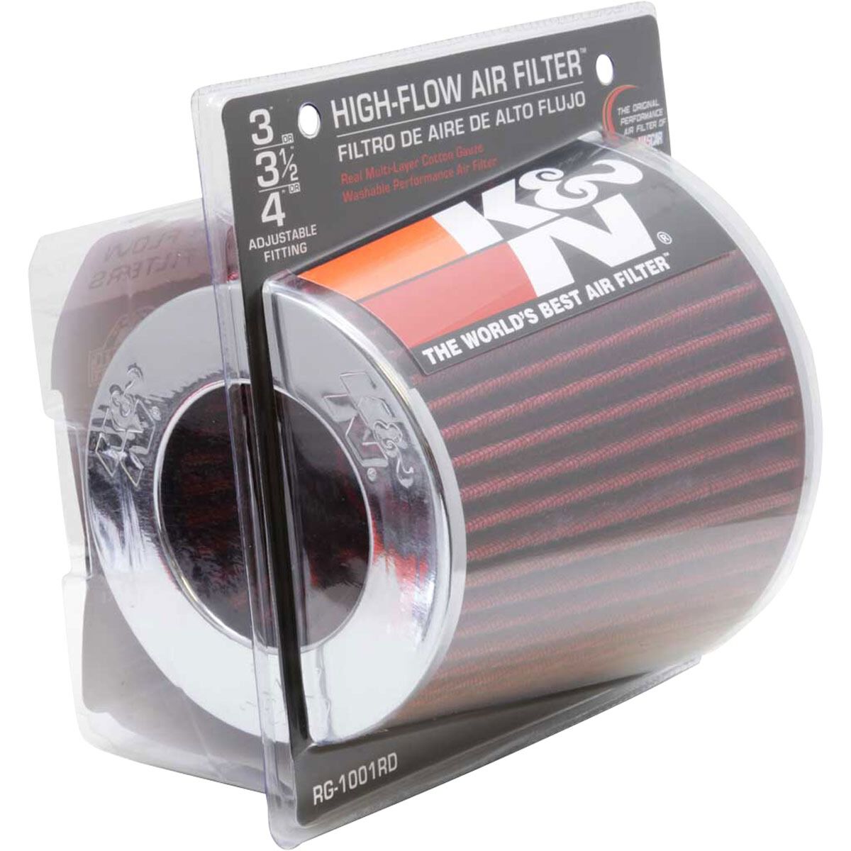 K&N Washable Pod Air Filter - Red, RG-1001RD, , scaau_hi-res