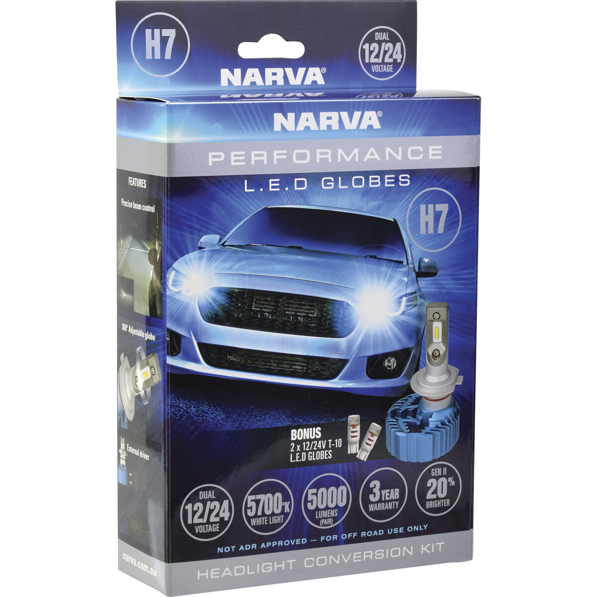 Narva LED Headlight Conversion Kit H7 12/24V Supercheap Auto